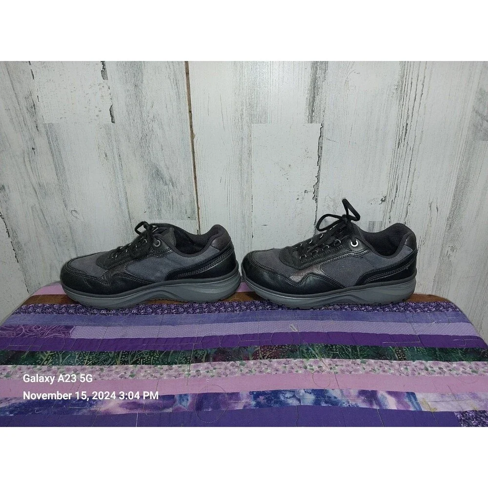 Joya Tina II Dark Grey Leather Comfort Shoes Womens sz EUR 39 / US 8 / UK 5.5